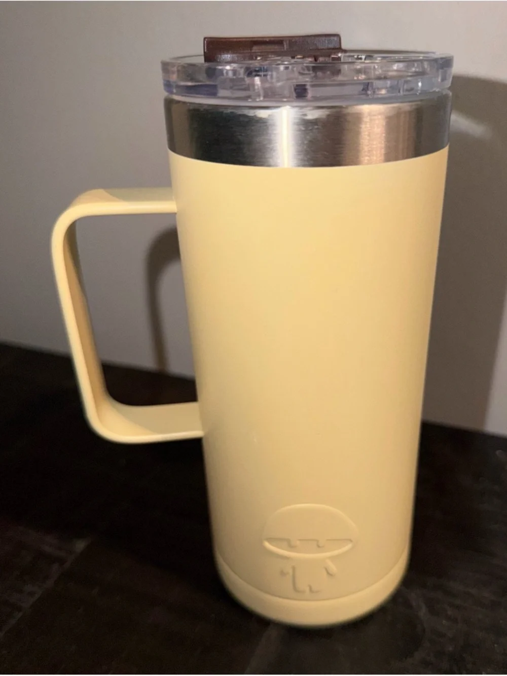 RYZE TUMBLER w/ Handle Stainless Steel Insulated Double Wall 16 Oz yellow - Picture 2 of 4